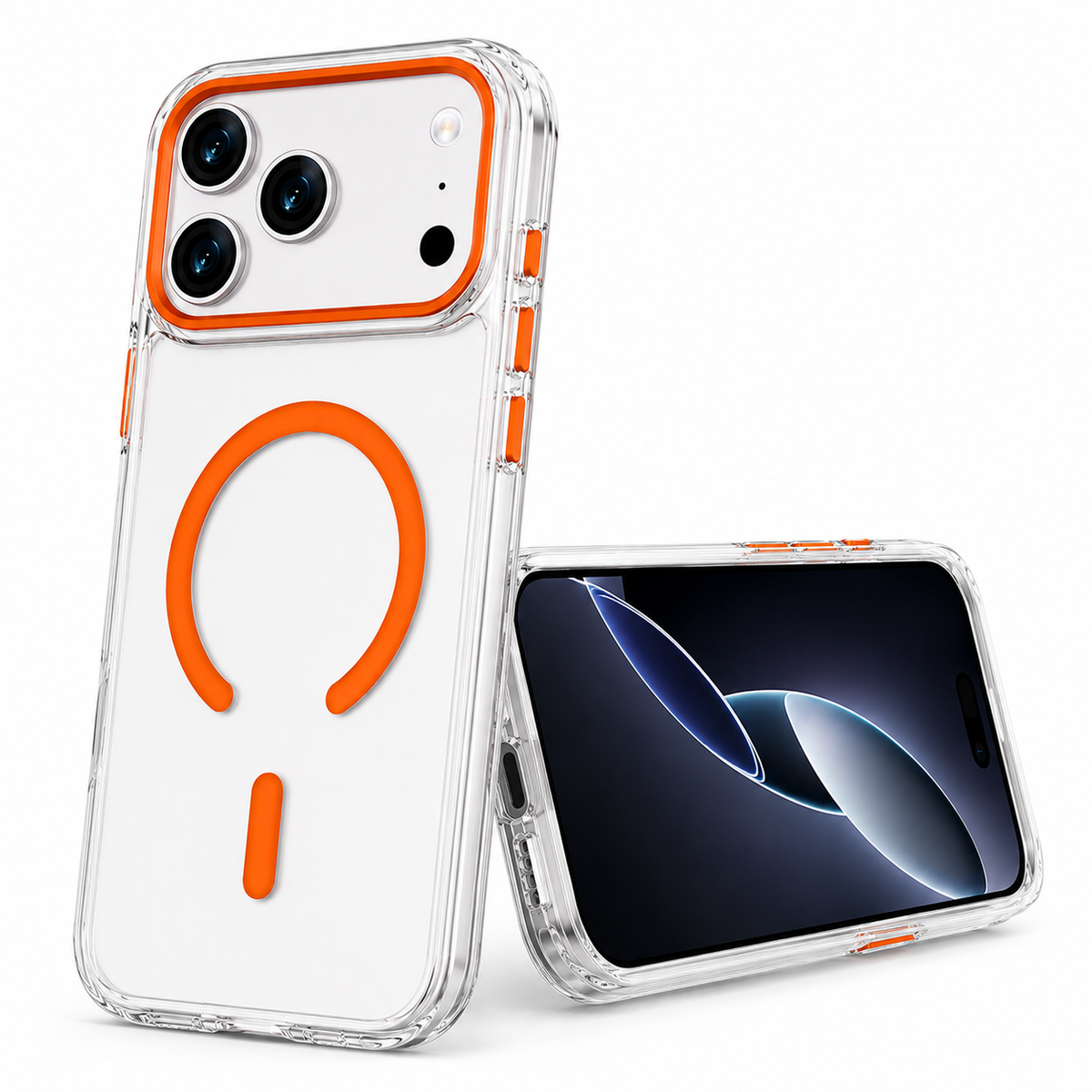Slim Durable MagSafe Phone Case for Apple iPhone 18 Pro Max Orange
