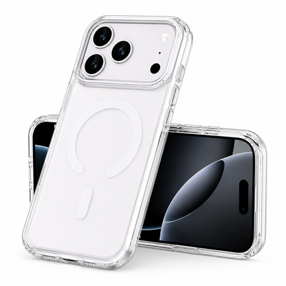 Premium White Protective Case for Apple iPhone 17 Pro, Impact Resistant MagSafe Phone Case
