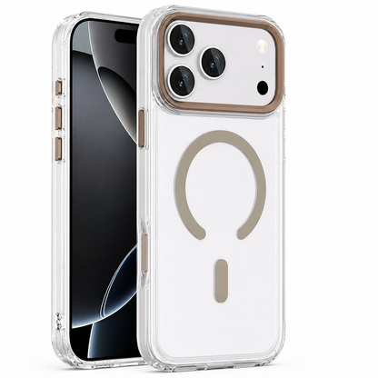 Gold MagSafe Spectra Case for Apple iPhone 17 Pro, MagSafe Compatible Case, Shockproof Phone Case, Protective Mobile Cover