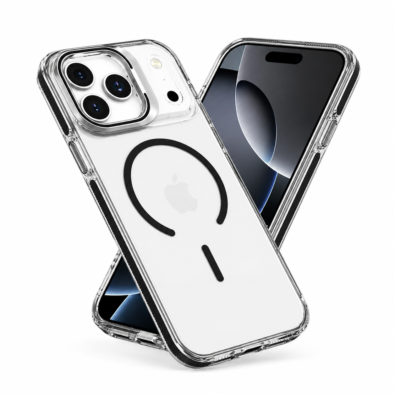 Premium iPhone 17 Pro Max Protective Case, Crystal Clear Matte Back, Durable Shockproof Mobile Cover