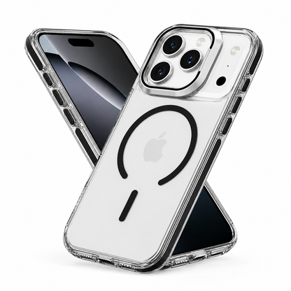 Apple iPhone 17 Pro Max MagSafe Compatible Case with Stand, Drop Protection Phone Cover, Black Matte Case