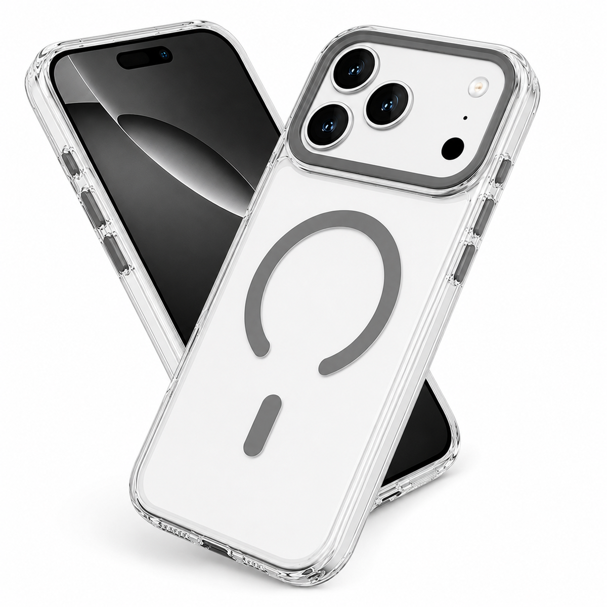 Premium Grey iPhone 18 Pro Max Case Military Grade Drop Protection Cover