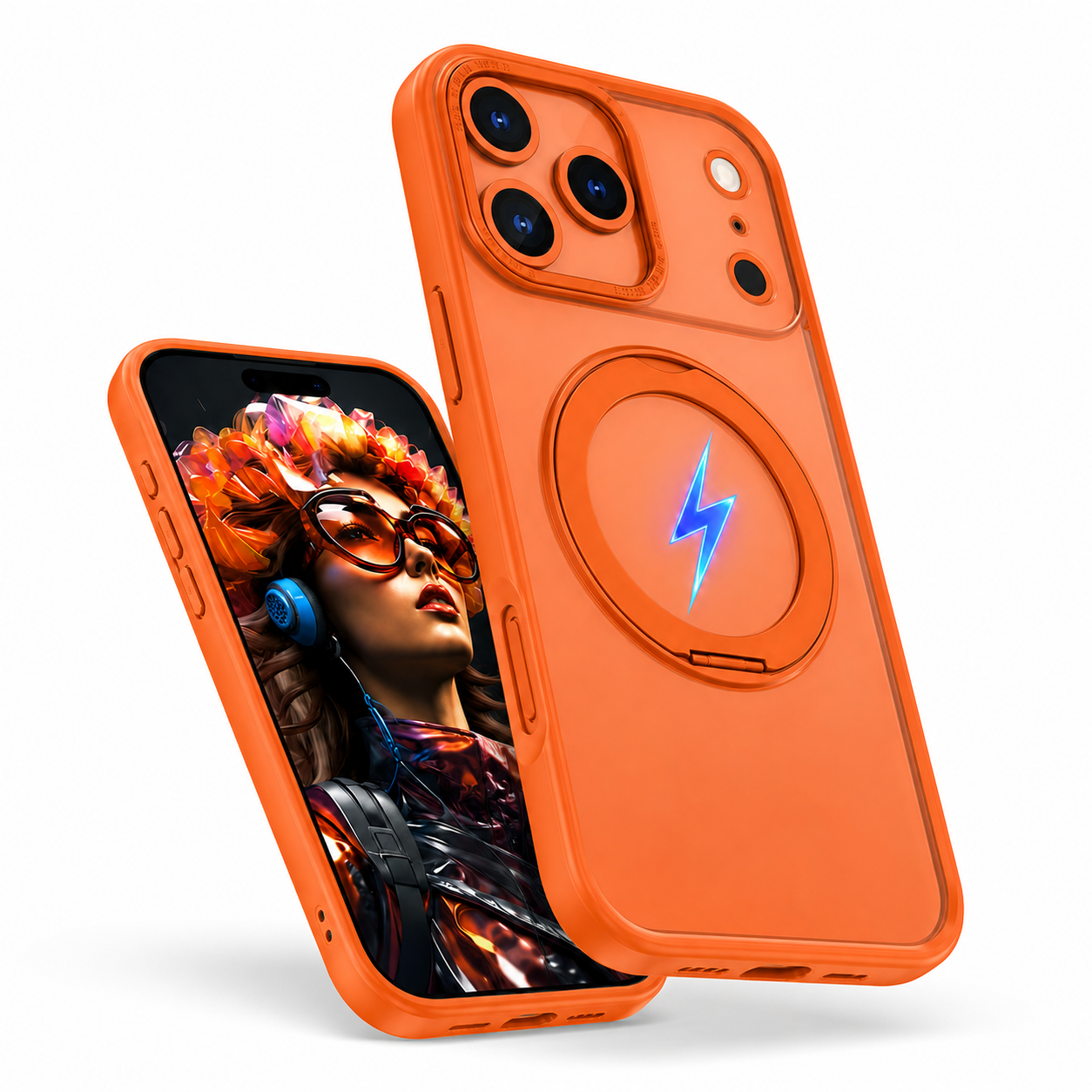Military Grade Drop Protection Orange Smartphone Case for Apple iPhone 17 Pro
