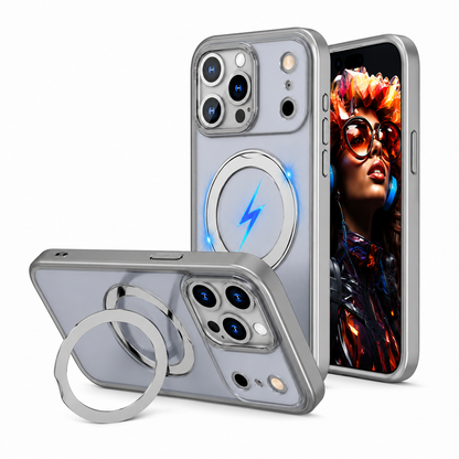 Premium Grey Protective Mobile Cover for iPhone 17 Pro MagSafe Compatible