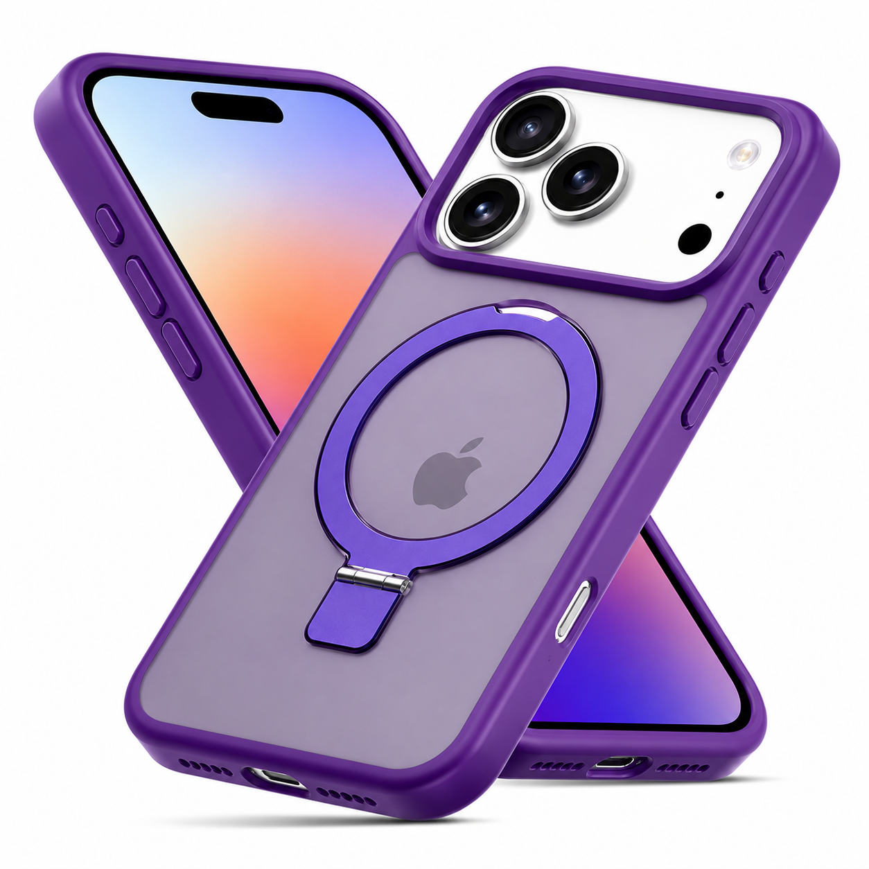 Premium Deep Purple Apple iPhone 17 Pro Max Magnetic Protective Mobile Cover