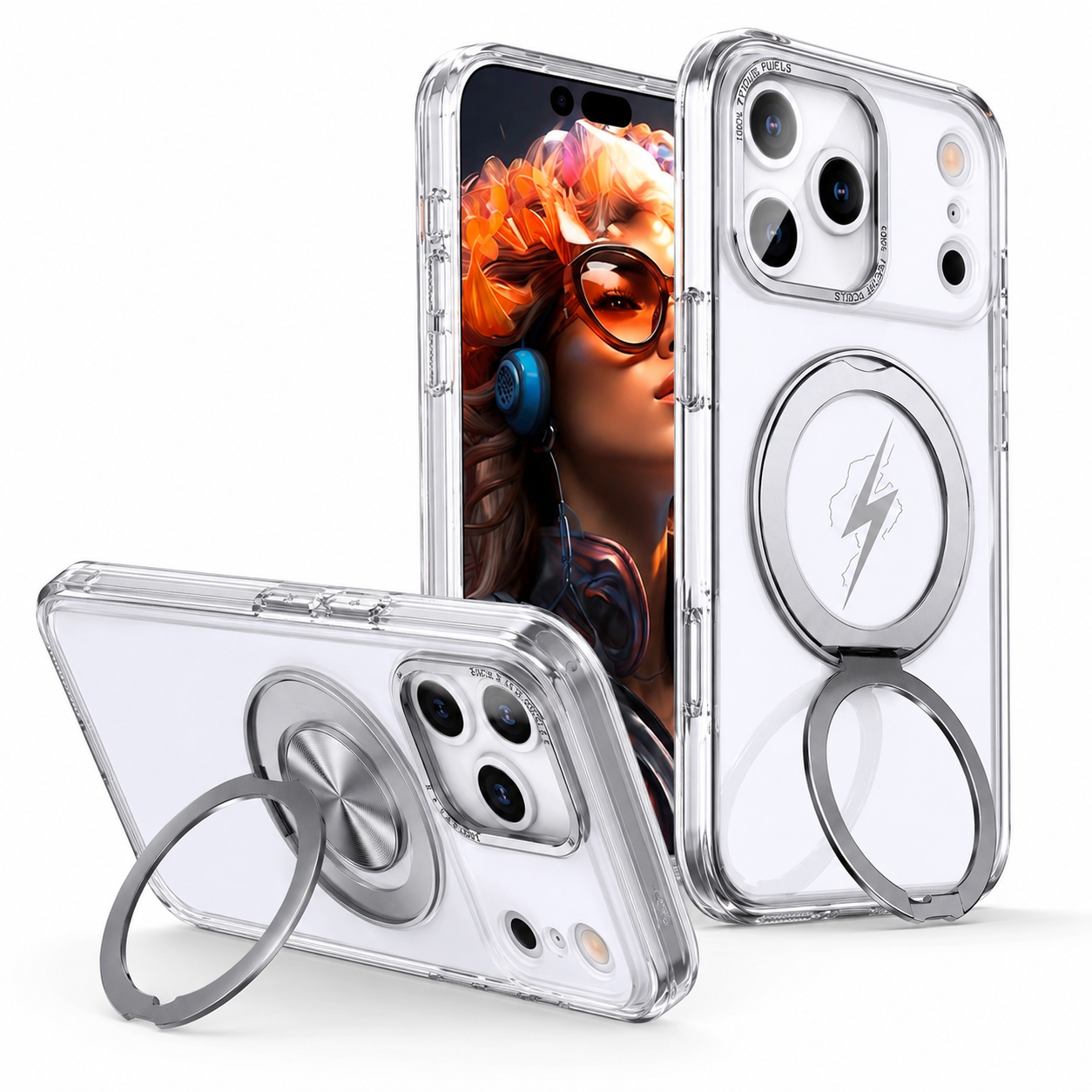 iPhone 17 Pro Max Silver Protective Case | MagSafe Compatible Mobile Cover