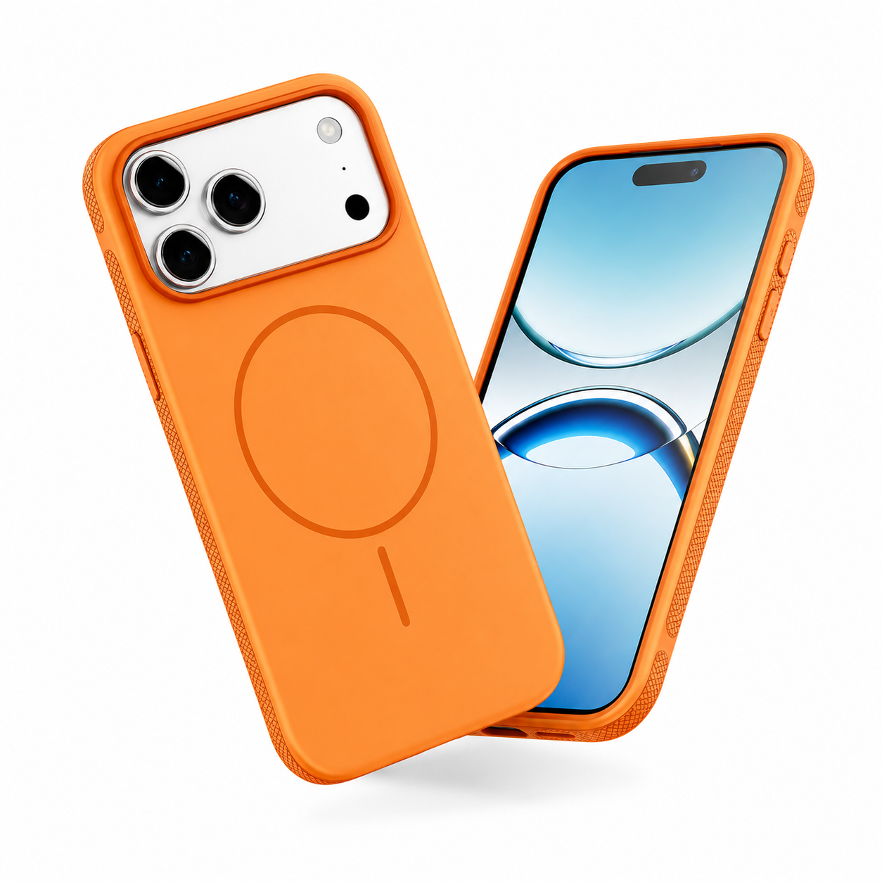 Luxury Orange Smartphone Case, Impact Resistant Phone Cover, Designer Mobile Cover