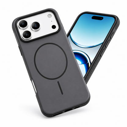 Black MagSafe Phone Case, Premium iPhone 17 Pro Max Cover, Impact Resistant Case, Slim Protective Mobile Cover