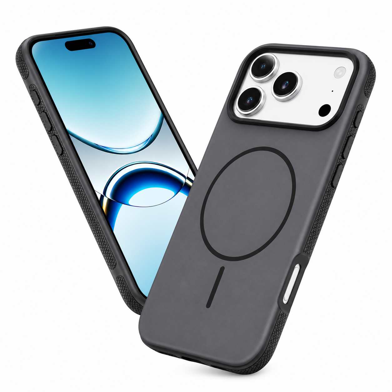 iPhone 17 Pro Max Protective Case, Black Glam Mobile Cover, Drop Protection Phone Case, Durable Smartphone Cover
