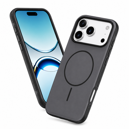 Luxury Black iPhone 17 Pro Max Cover, Magnetic MagSafe Case, Premium Protective Case, Designer Phone Case