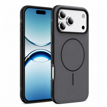 Black Glam iPhone 17 Pro Max Case, MagSafe Phone Case, Shockproof Phone Cover, Protective Mobile Cover