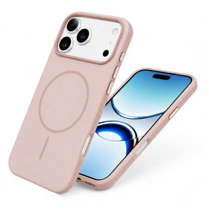 Rose Gold Glam Phone Cover, Wireless Charging Compatible Case, Protective Mobile Cover