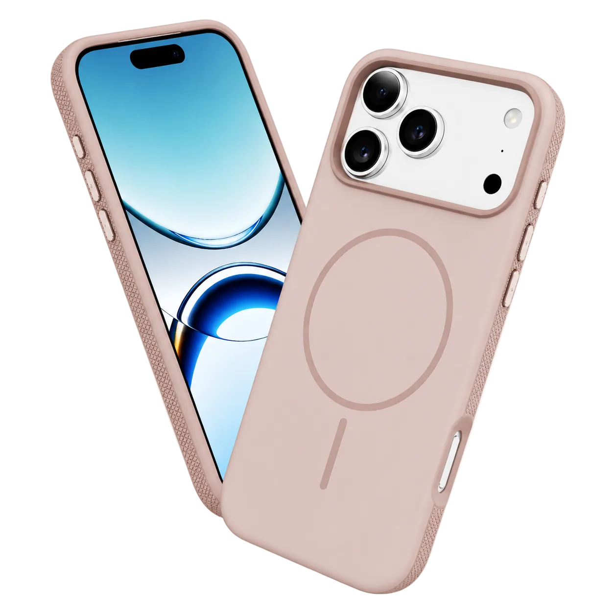 Rose Gold MagSafe iPhone 17 Pro Max Case, Luxury Phone Cover, Shockproof Protective Case