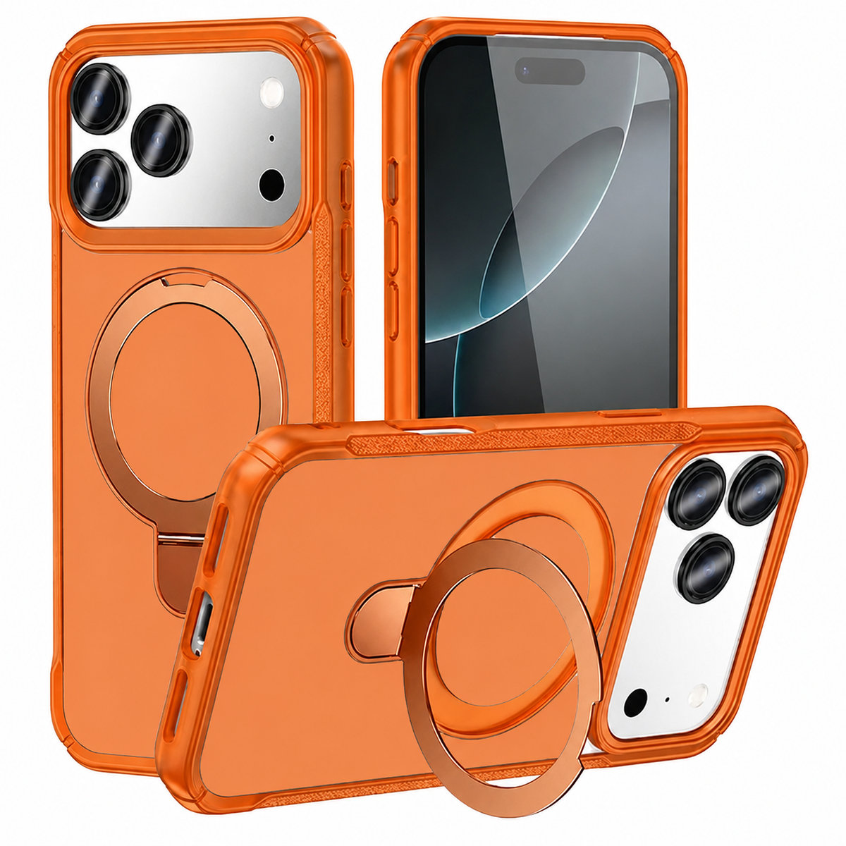 Orange MagSafe Vivid Design Case for Apple iPhone 18 Pro Max protective phone