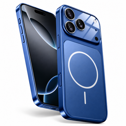 Angled view of MagSafe Compatible Case, Luxury Phone Cover, Slim Protective Case, Wireless Charging Compatible Case