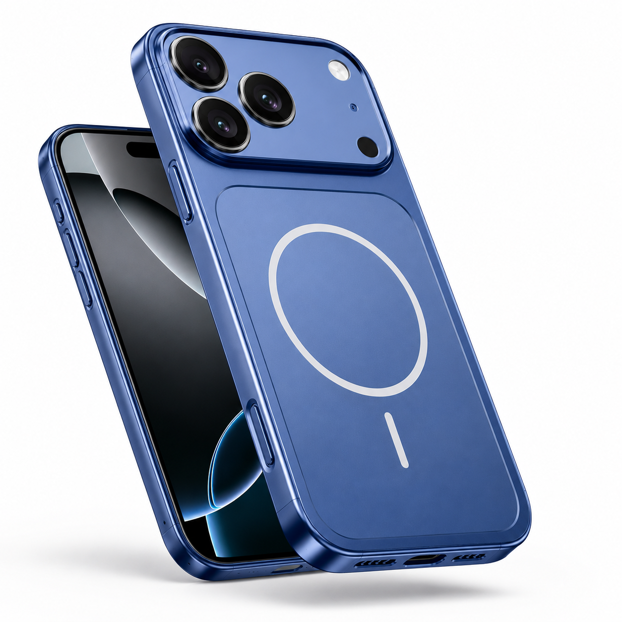 Apple iPhone 17 Pro Max Blue MagSafe Case, Premium Mobile Cover, Magnetic Phone Case, Drop Protection Case
