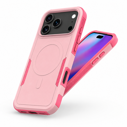 MagSafe Phone Case, Pink Mobile Cover, Impact Resistant Phone Case, Slim Protective Case