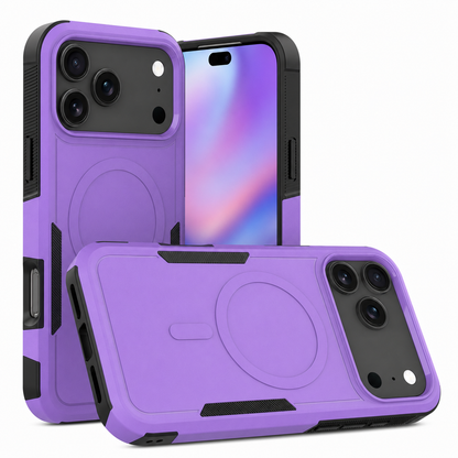 Deep Purple iPhone 17 Pro Max Case, MagSafe Protective Phone Case, Shockproof Mobile Cover