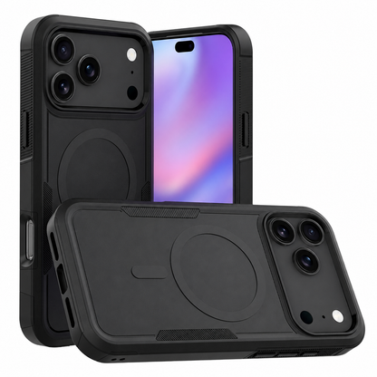 Black MagSafe iPhone 17 Pro Max Case, Protective Phone Case, Shockproof Mobile Cover