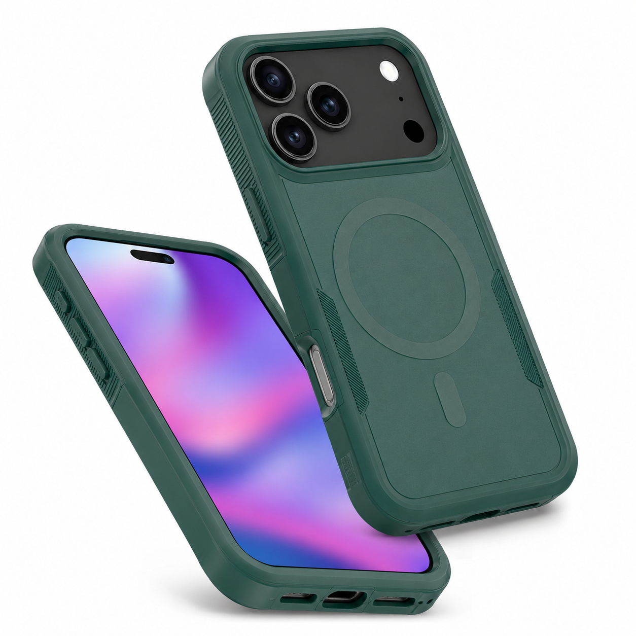 Apple iPhone 17 Pro Max Protective Case Midnight Green Phone Cover MagSafe Compatible Mobile Cover