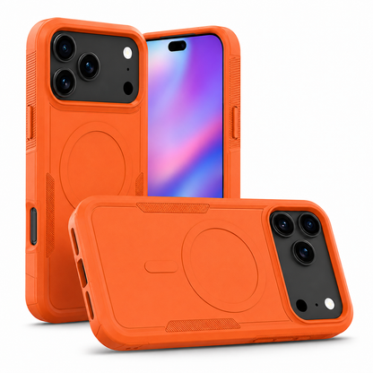 Orange MagSafe Case for Apple iPhone 17 Pro Max with Shockproof Protective Phone Cover