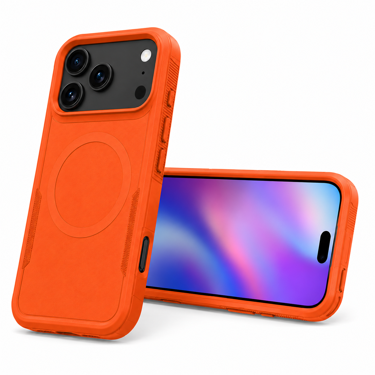 Premium Orange iPhone 17 Pro Max Case with MagSafe Compatible Magnetic Protection