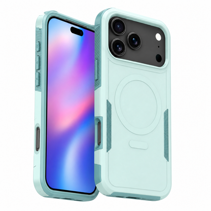 MagSafe Compatible Phone Case Impact Resistant Teal iPhone 17 Pro Max Cover Anti Scratch Mobile Case