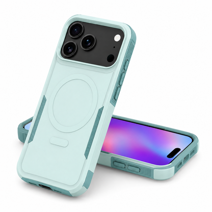 Apple iPhone 17 Pro Max Protective Case Teal Magnetic Phone Cover Rear View