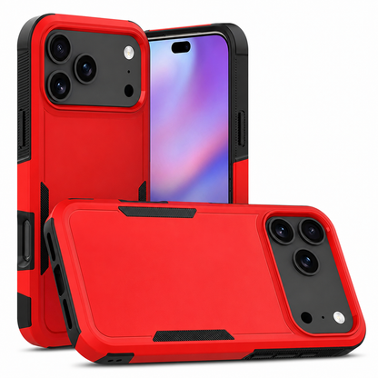 Red iPhone 17 Pro Max Phone Case - Shockproof Protective Mobile Cover