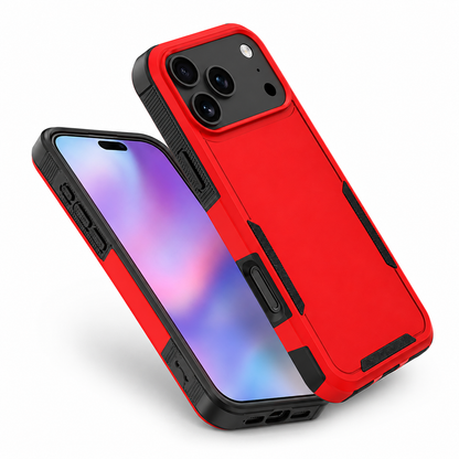 Red Smartphone Case - Impact Resistant Phone Cover for Apple iPhone 17 Pro