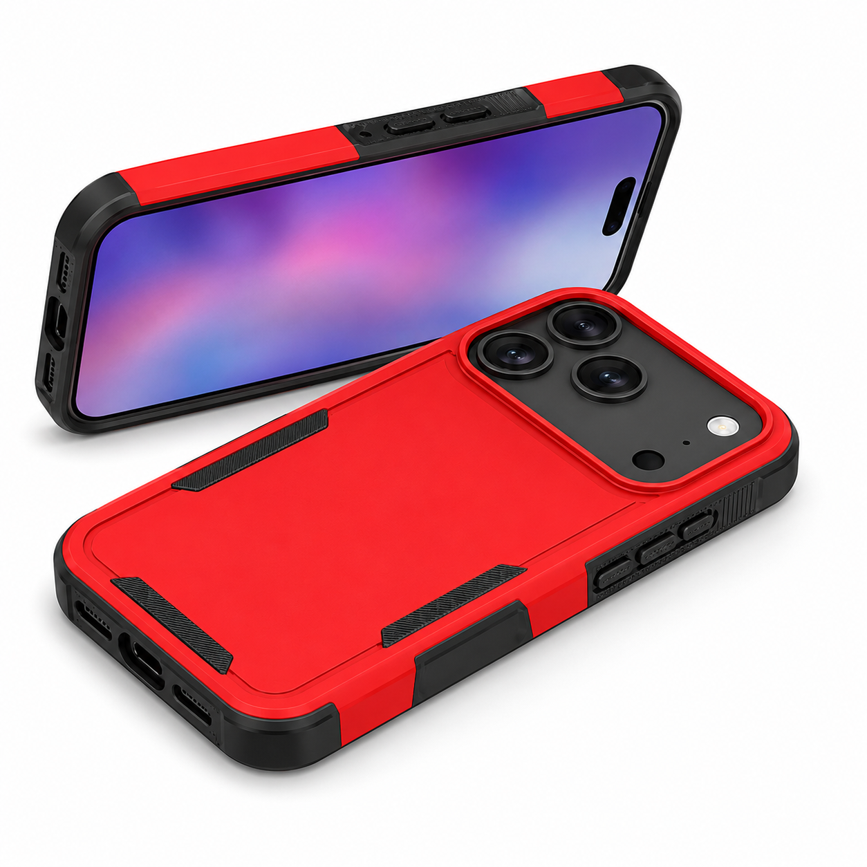 Apple iPhone 17 Pro Max Protective Case - Slim Red Cell Phone Cover