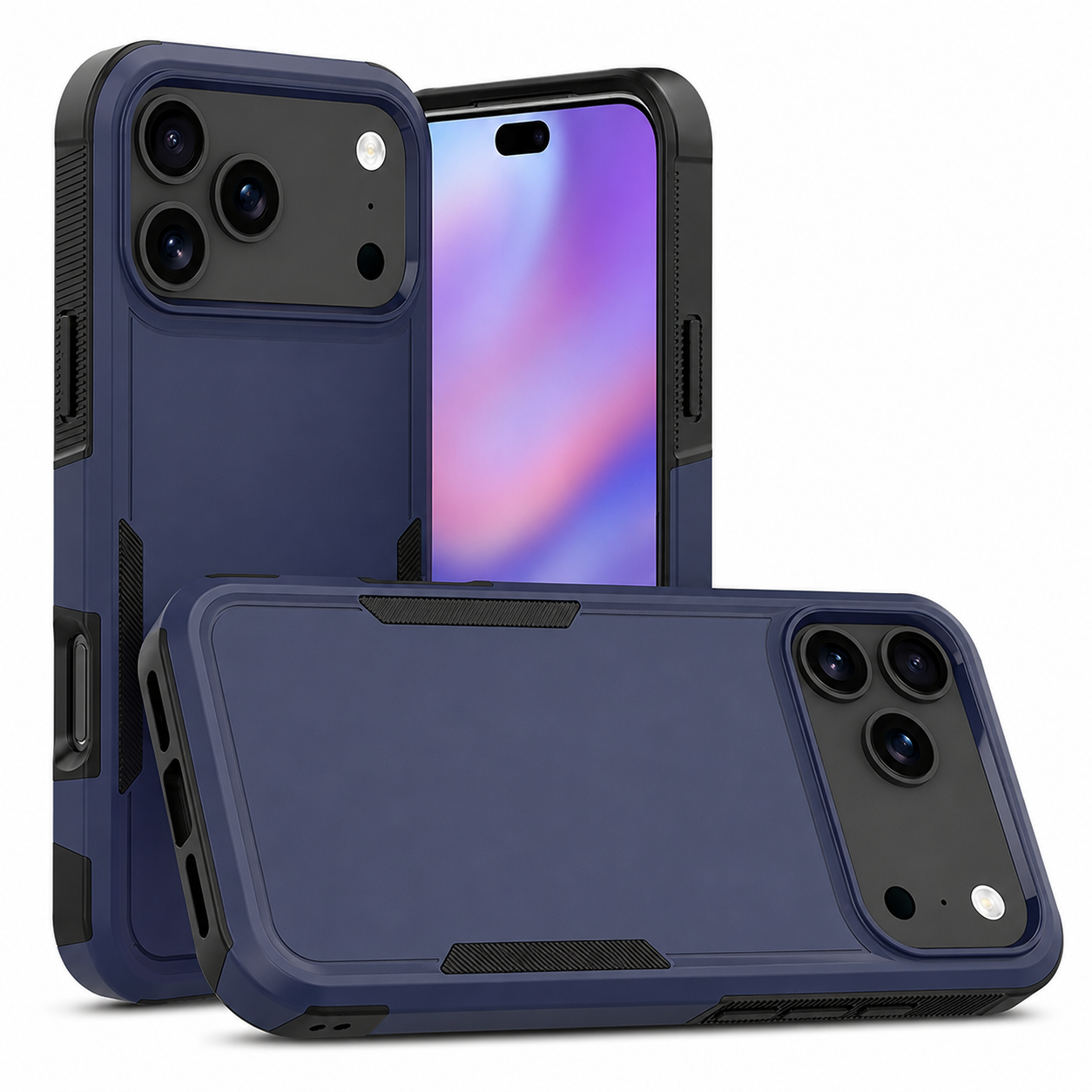 Apple iPhone 17 Pro Max Navy Comm Lite Phone Case – Shockproof Protective Mobile Cover