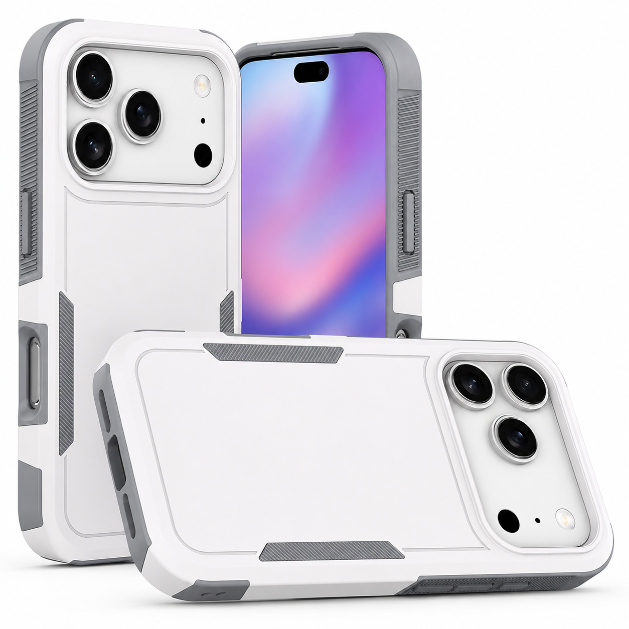 White Comm Lite Case for Apple iPhone 17 Pro Max Phone Case Protective Cover