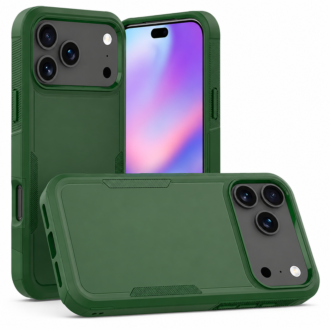 Midnight Green Apple iPhone 17 Pro Max Phone Case – Premium Shockproof Protective Mobile Cover