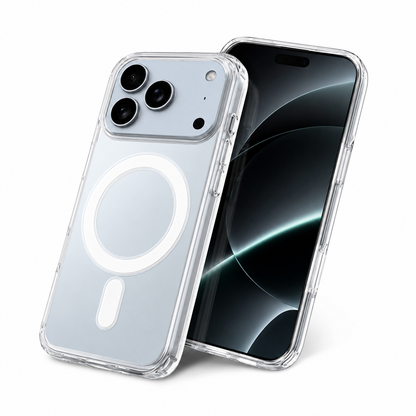 Crystal Clear Protective Case Wireless Charging Compatible MagSafe Cover