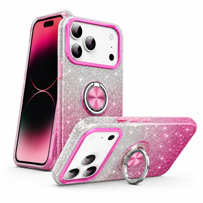 Designer Phone Case for Apple iPhone 17 Pro Max featuring Shockproof TPU Protection and Ring Holder