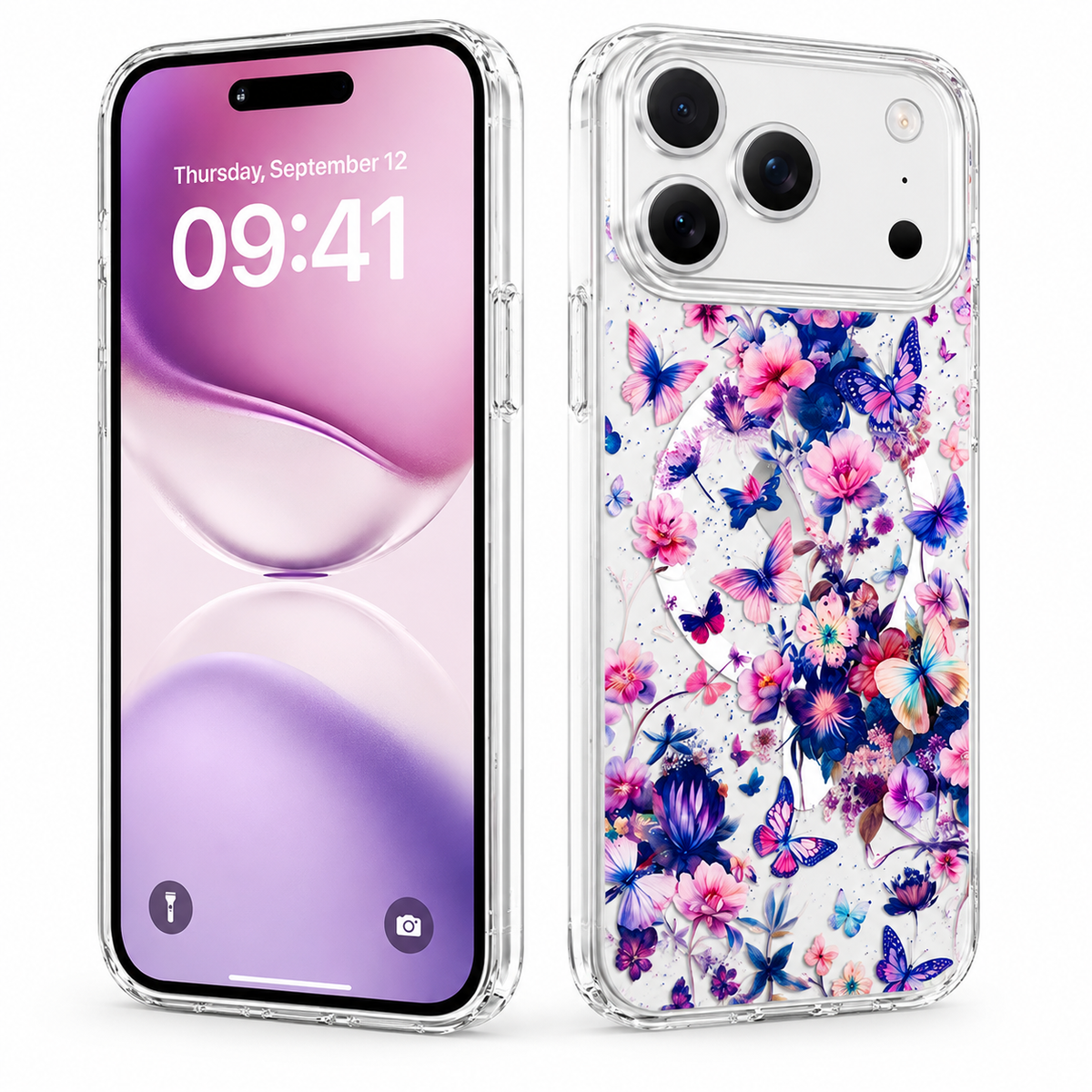 Premium Floral MagSafe Phone Case for iPhone 18 Pro Max Scratch Resistant Cover