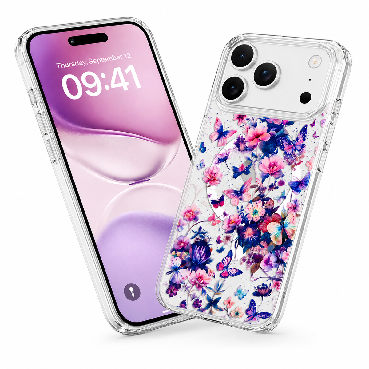 Cute Butterfly Protective Case for Apple iPhone 17 Pro Max Designer Phone Cover