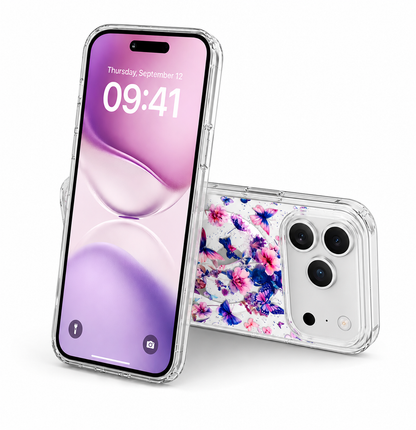 Mini Butterflies Floral MagSafe Case for Apple iPhone 18 Pro Max Pink Protective Phone Cover