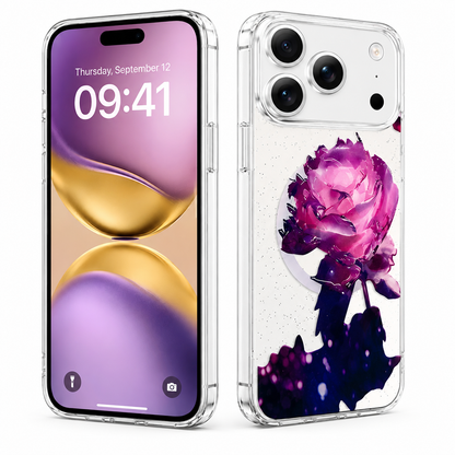 Protective Purple Flower Mobile Case for Apple iPhone 18 Pro Max Back Design