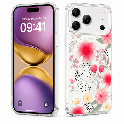 Premium Pink Flower iPhone 17 Pro Case Durable Protective Smartphone Cover