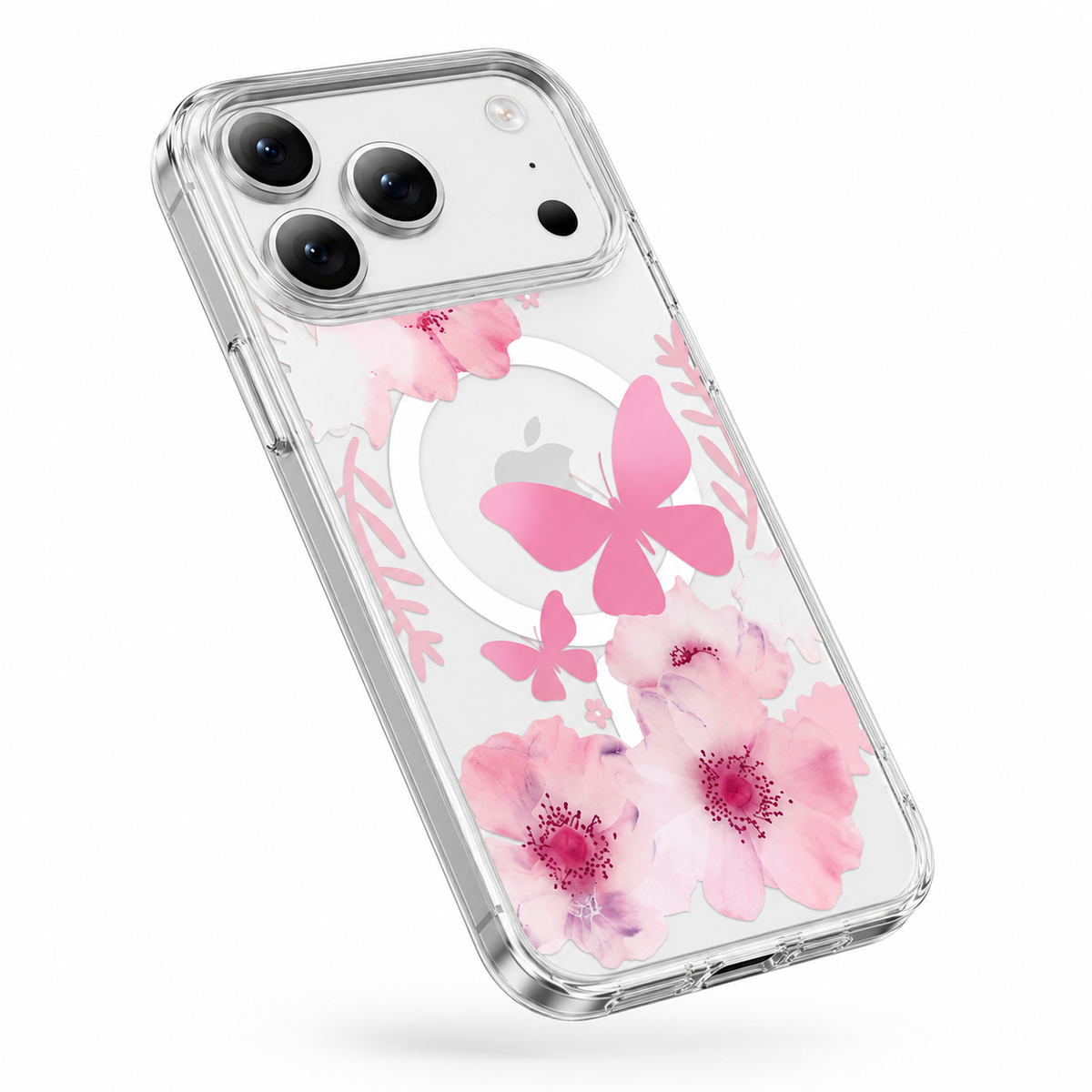 Designer Floral MagSafe Protective Mobile Cover for Apple iPhone 17 Pro