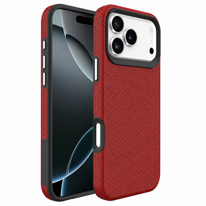 Apple iPhone 17 Pro Max Red Triangle Protective Case Shockproof Slim Fit Cover