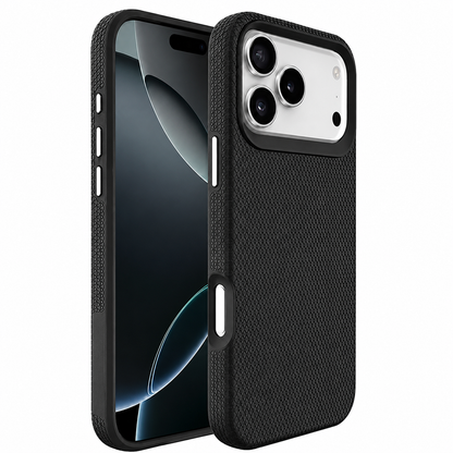 Apple iPhone 17 Pro Max Triangle Protective Case Black Shockproof Phone Cover