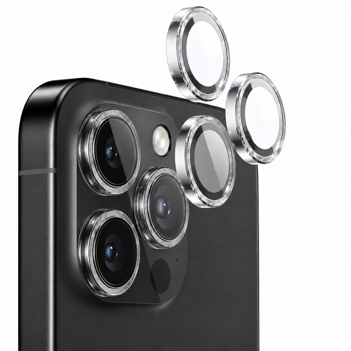 Camera Ring Protector for Apple iPhone 16 Pro Max - Clear