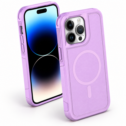 MagSafe Comm Protective Case for Apple iPhone 14 Pro Max - Light Purple - side profile product view