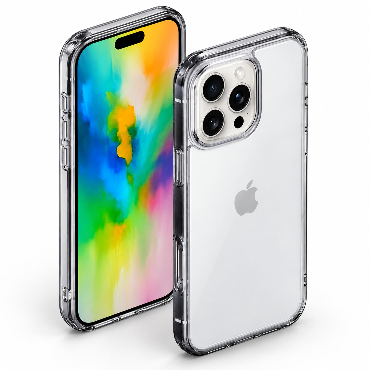 Crystal Clear Slim Protective Case for Apple iPhone 14 Pro Max - close-up design view