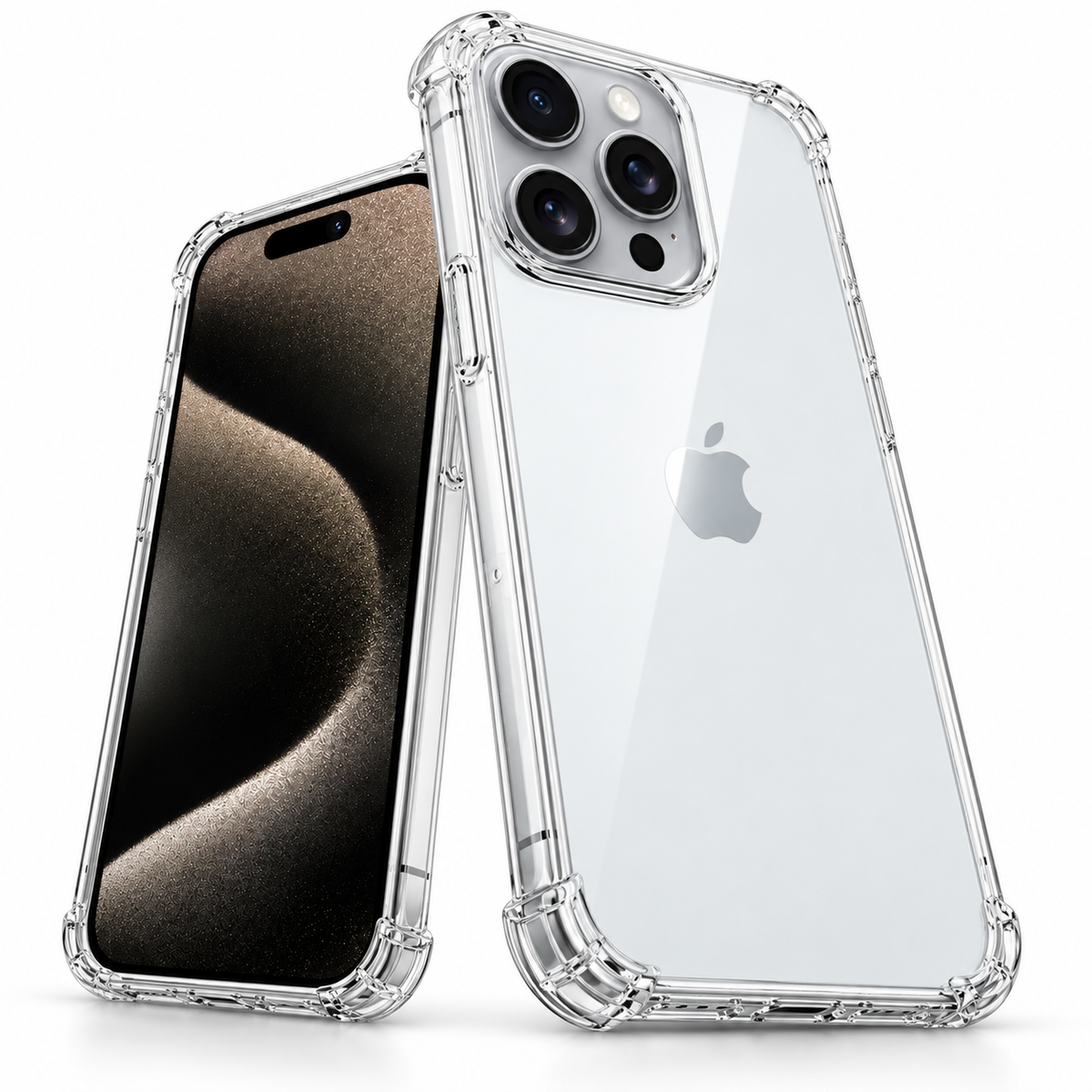Clear Soft Edge Case for Apple iPhone 13 Pro Max - Transparent - close-up design view