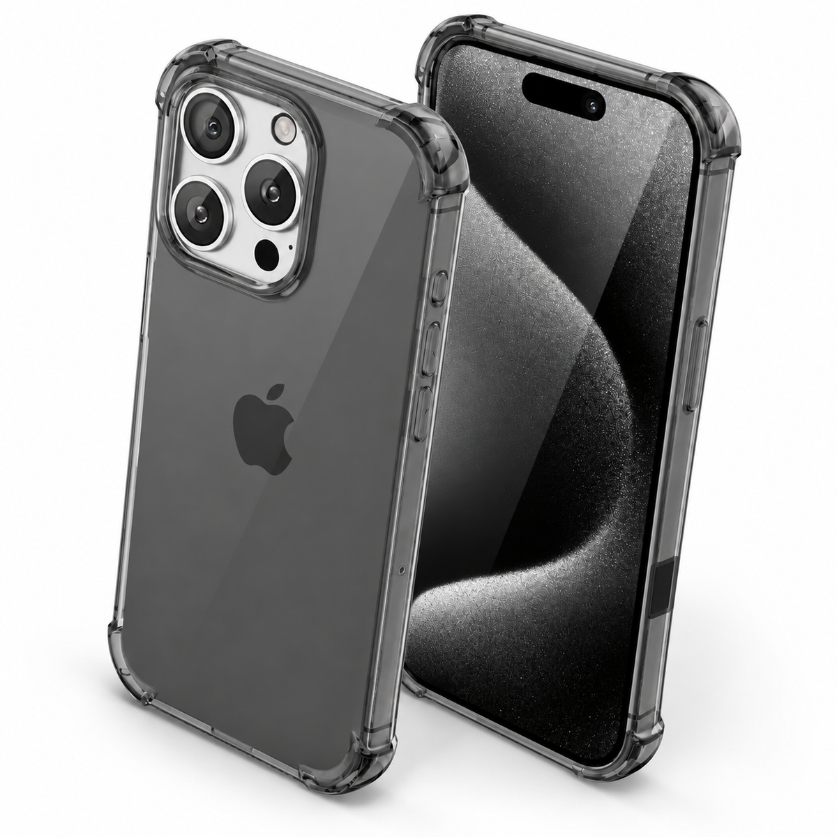 Smoke Soft Edge Case for Apple iPhone 13 Pro Max - Translucent Black - side profile product view
