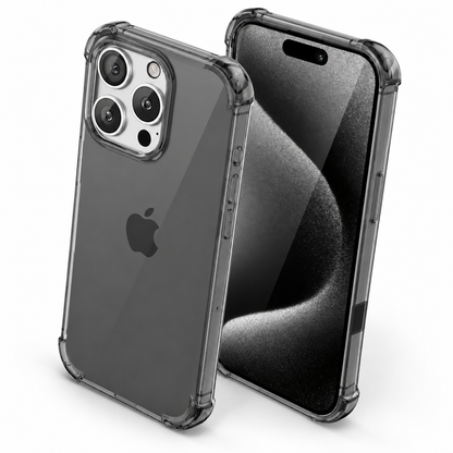 Smoke Soft Edge Case for Apple iPhone 13 Pro Max - Translucent Black - side profile product view